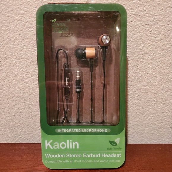 iwave Other - iwave Kaolin Wooden Stereo Earbud Headset